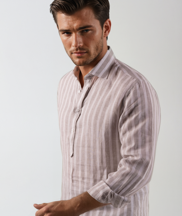 Cote d'Azur Casual beige striped